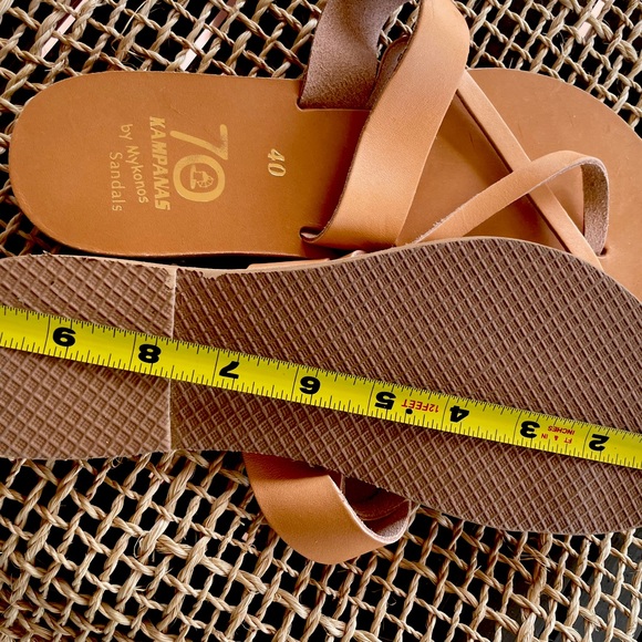 Hand Made Leather Sandals size 40 - Picture 3 of 3